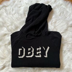 black obey hoodie